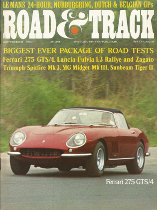 ROAD & TRACK 1967 SEPT - SPITFIRE, MIDGET, TIGER II